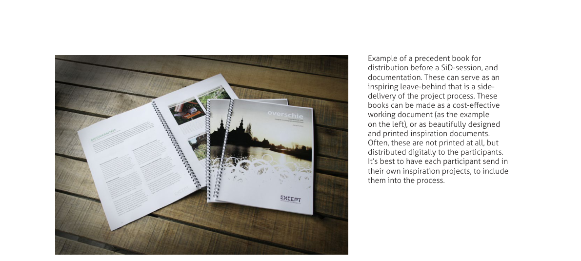 Precedent research: books, posters, and reference materials